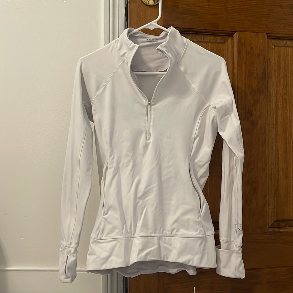 Athleta white pull over